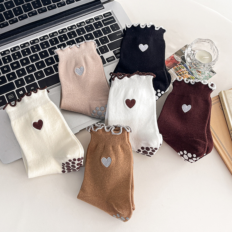 Yoga Socks Women Cotton Heart  - Yoga Mat 评论和价格