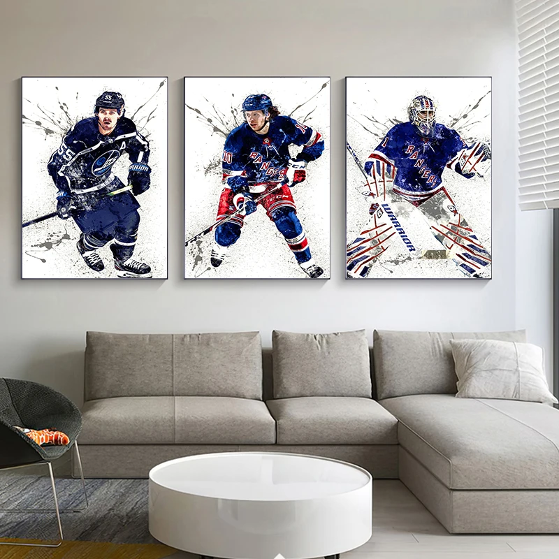 Abstract Ice Hockey Portrait S - Sports Equipment Poster 评论和价格