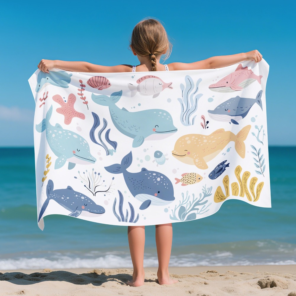 Cartoon Pattern Beach Towel Ki - Yoga Mat 评论和价格