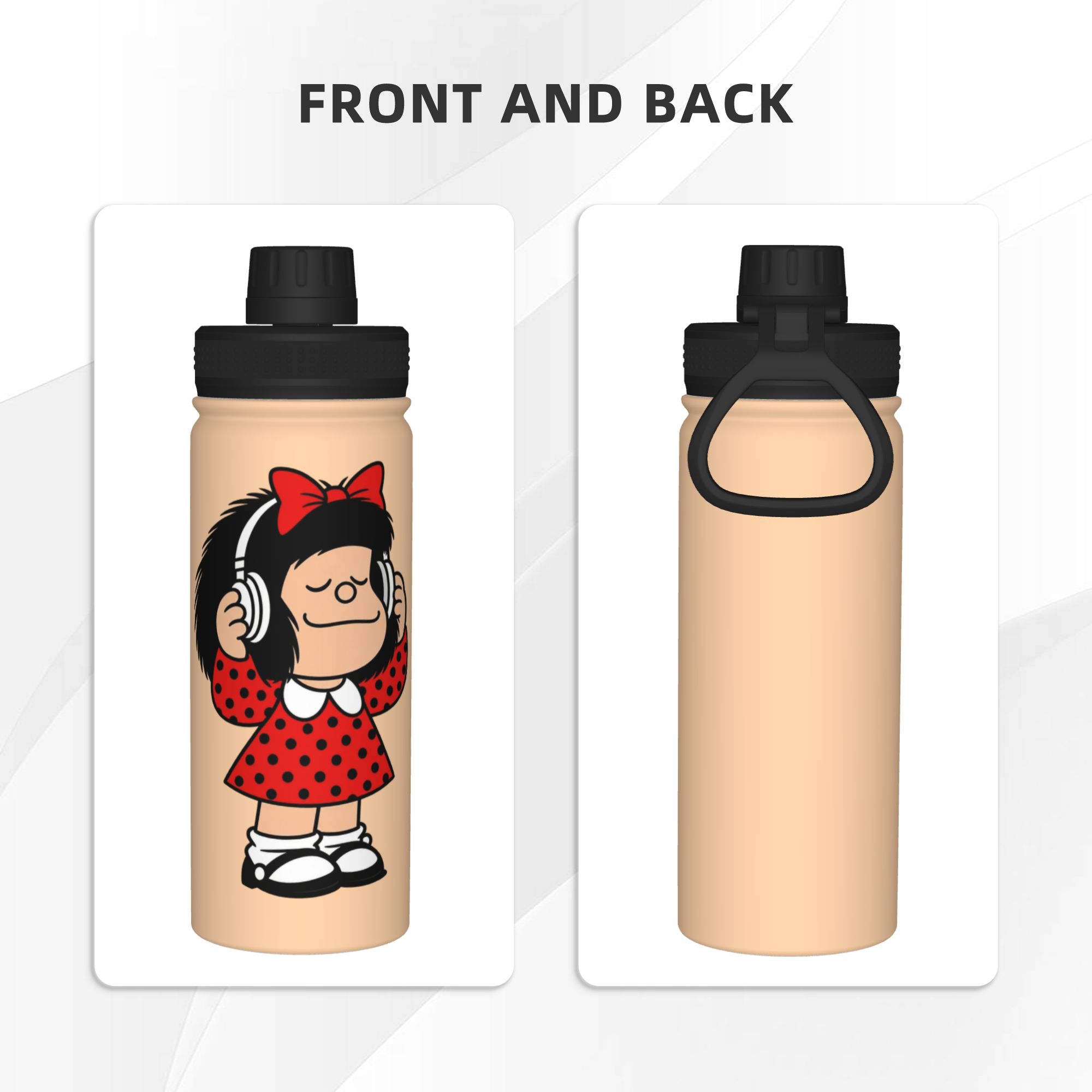 Cartoon M-Mafaldas 18OZ Sports - Sports Water Bottle Insulated 评论和价格
