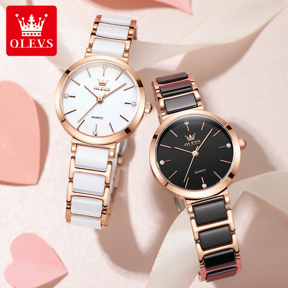 OLEVS Women Watch 5877 Luxury  - Resistance Band 评论和价格