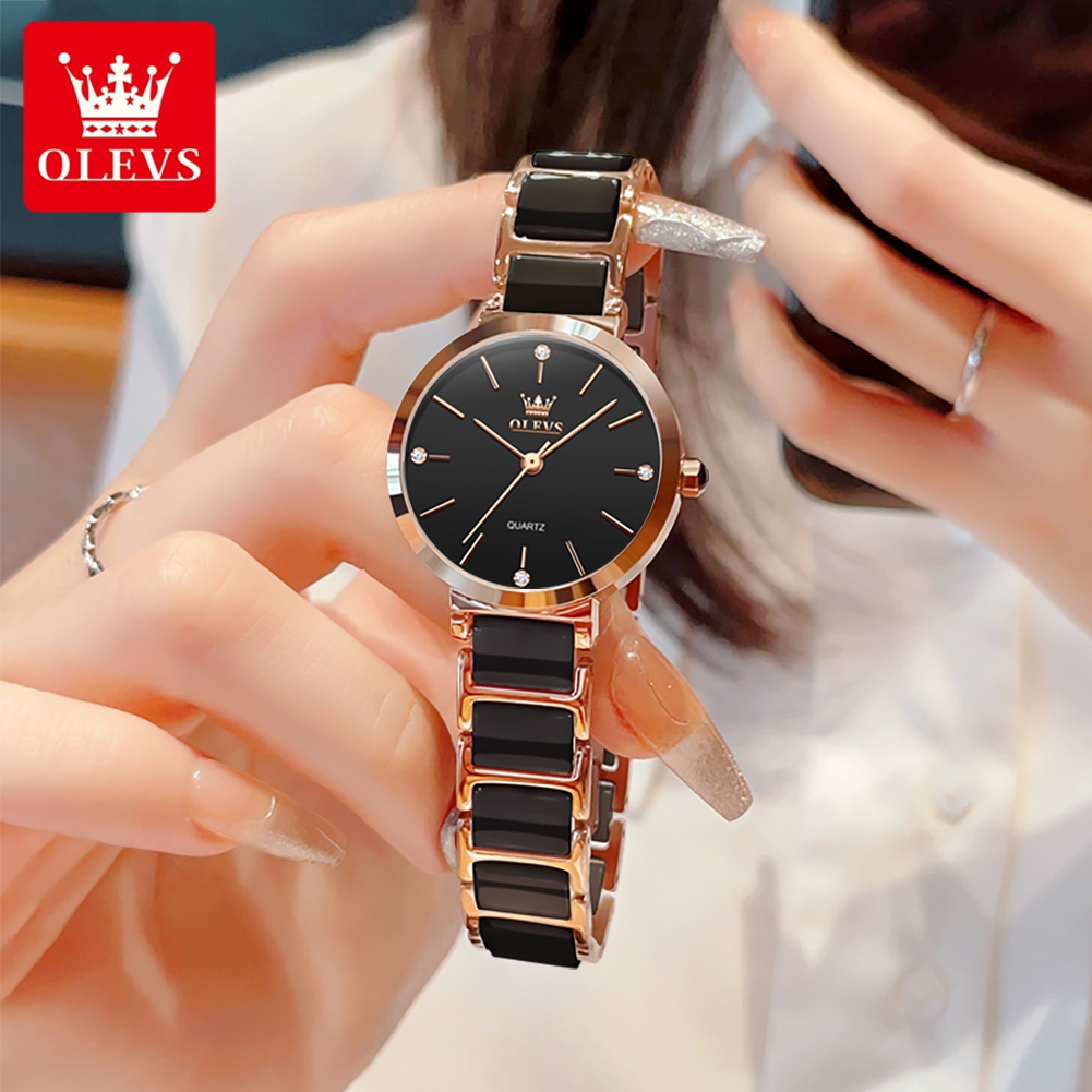 OLEVS Women Watch 5877 Luxury  - Resistance Band 评论和价格