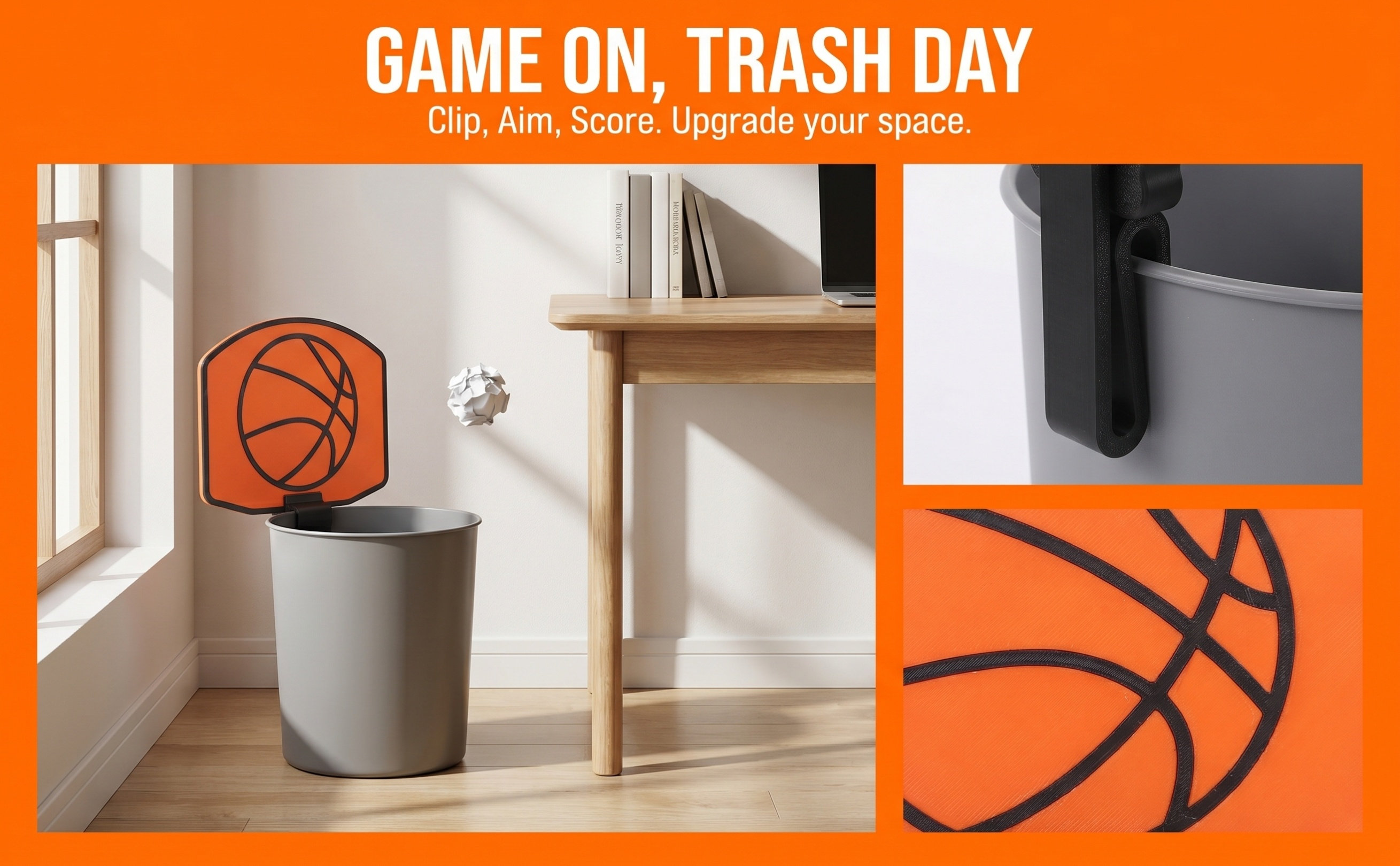 Mini Clip on Trash Can Basketb - Basketball Hoop 评论和价格