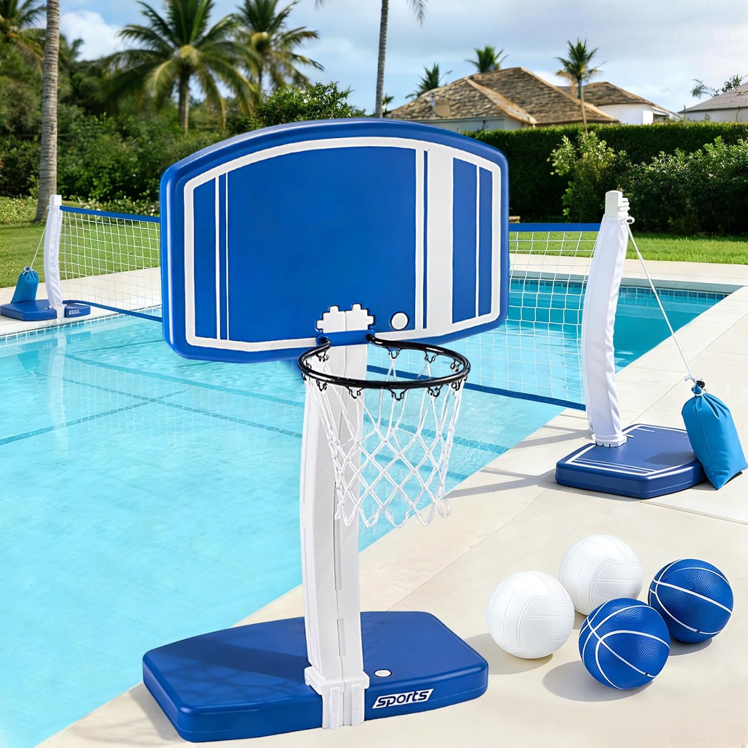 Above Ground Pool Basketball H - Basketball Hoop 评论和价格