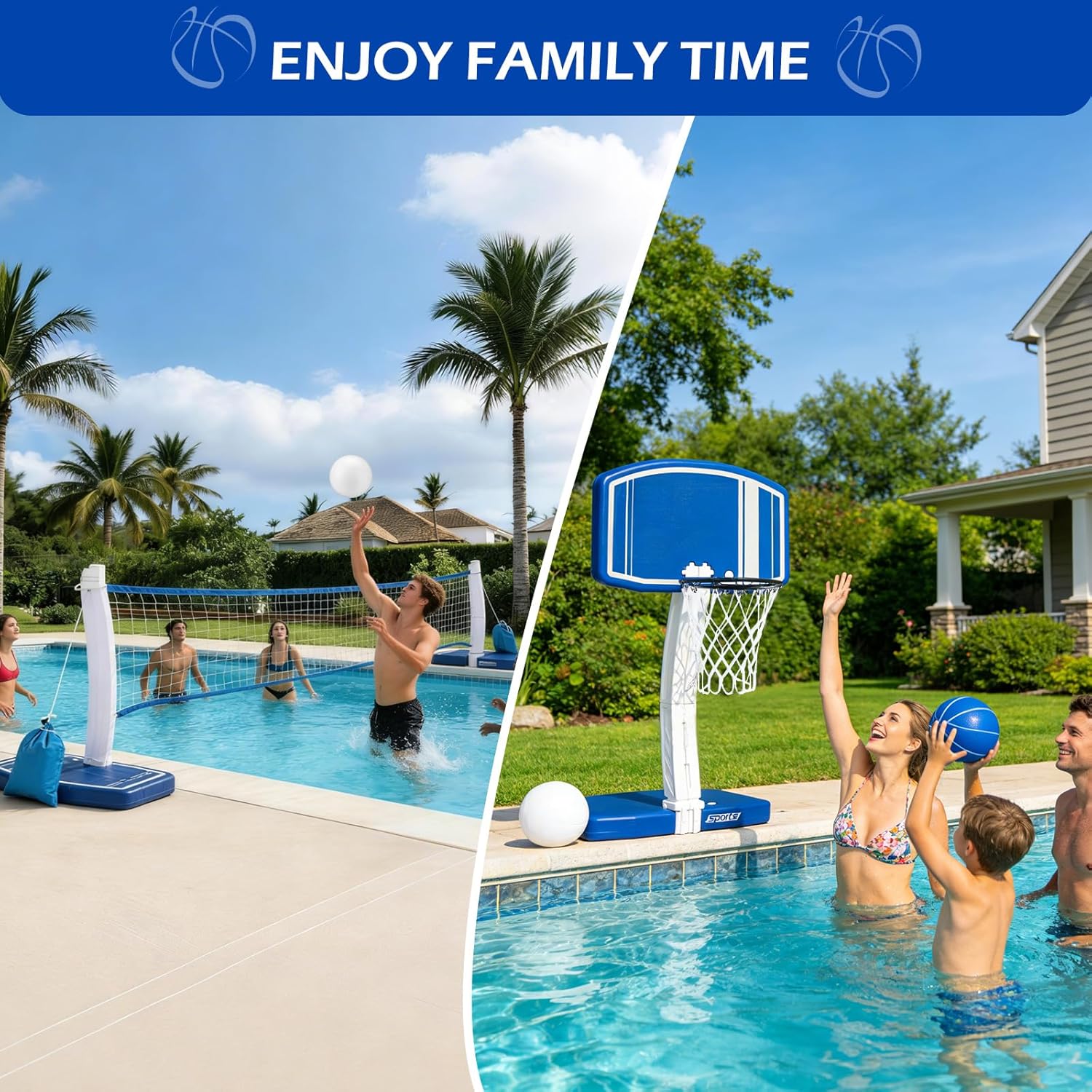 Above Ground Pool Basketball H - Basketball Hoop 评论和价格