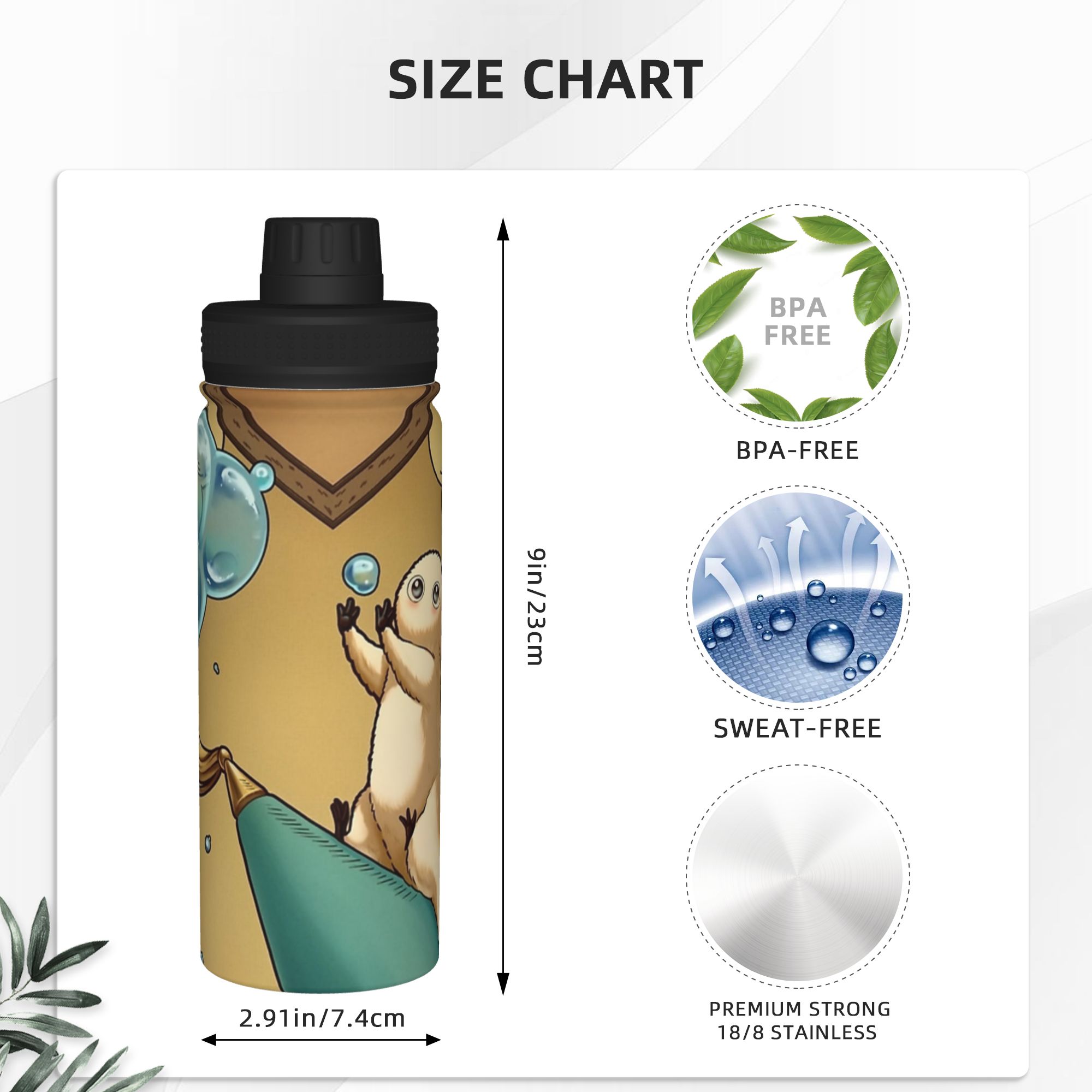 Brushbuddy Witch Hat Atelier A - Sports Water Bottle Insulated 评论和价格