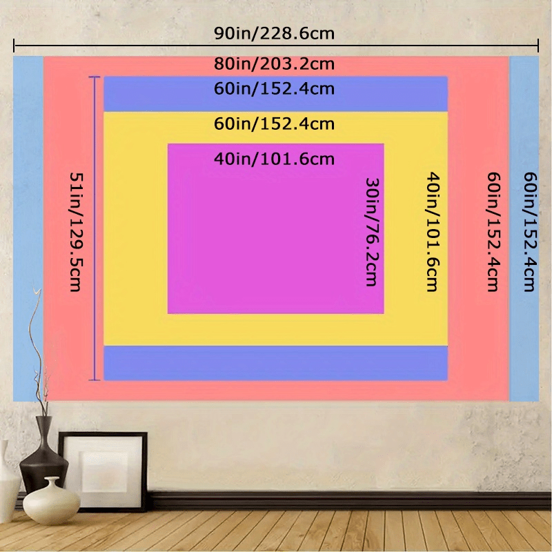 Colorful Tennis Ball Tapestry, - Sports Equipment Poster 评论和价格