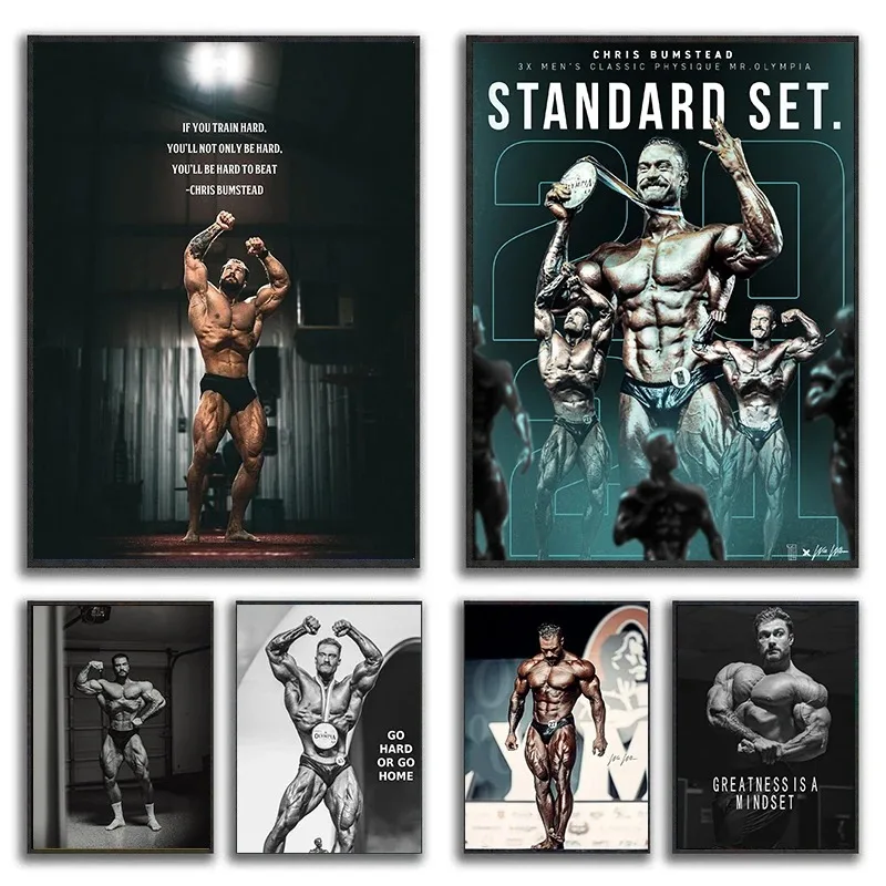 Canvas Painting Chris Bumstead - Sports Equipment Poster 评论和价格