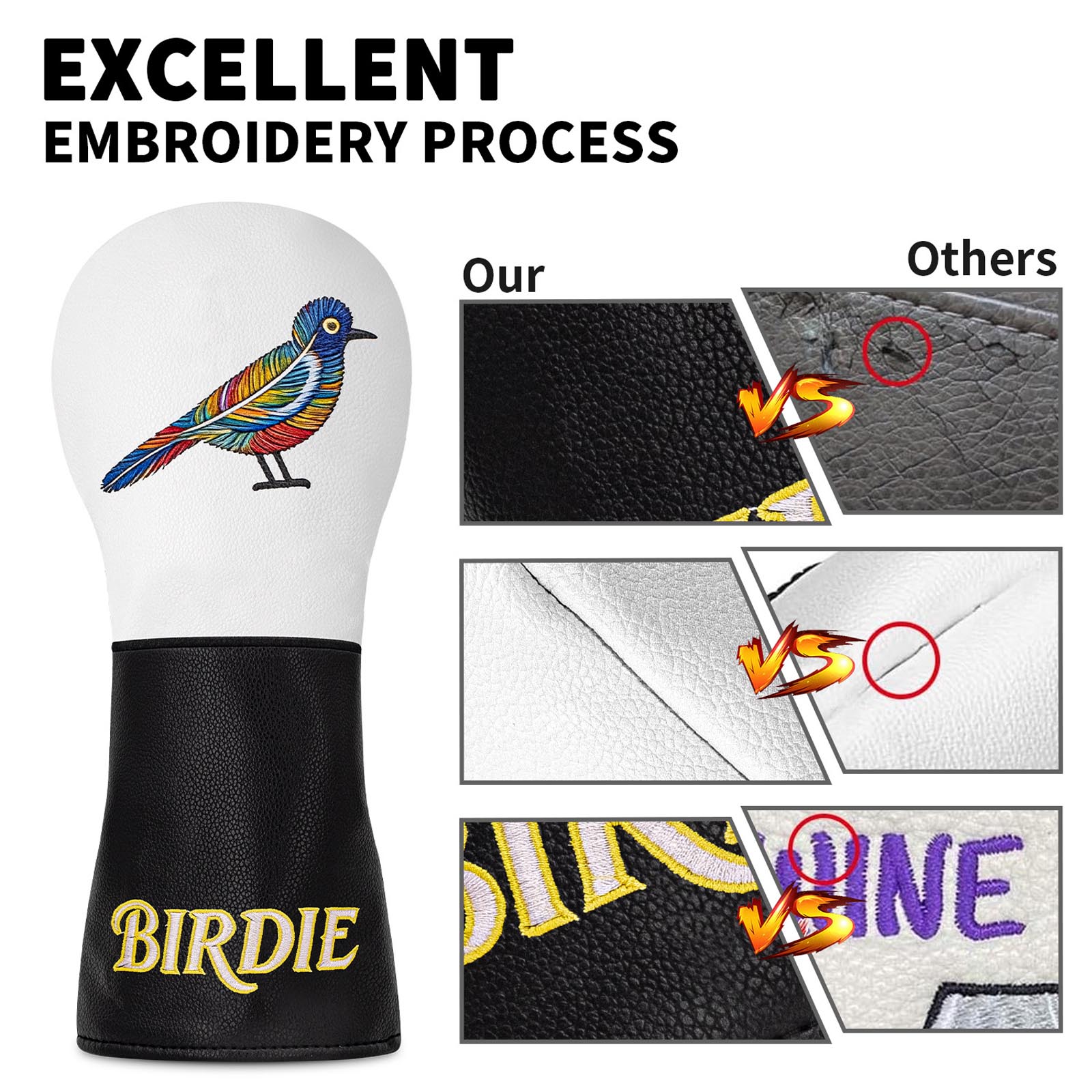 Colorful Bird Embroidery Golf  - Resistance Band 评论和价格