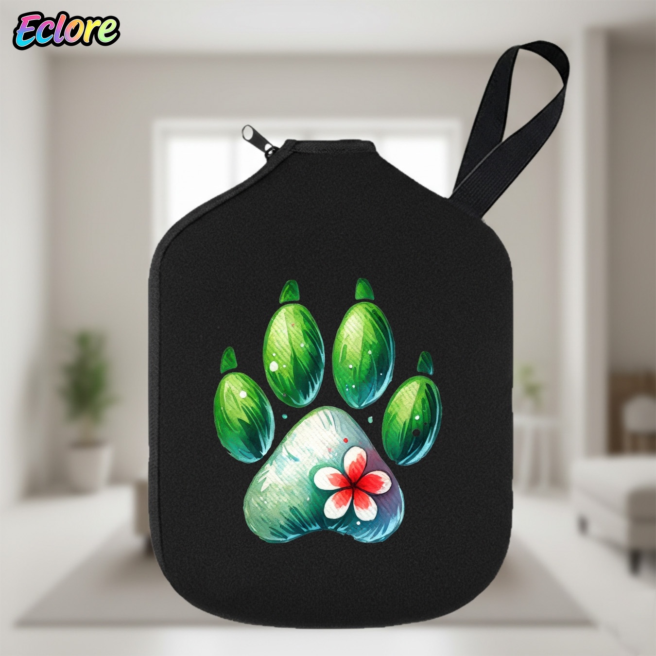 Green Watercolor Paw Print Pad - Tennis Racket 评论和价格