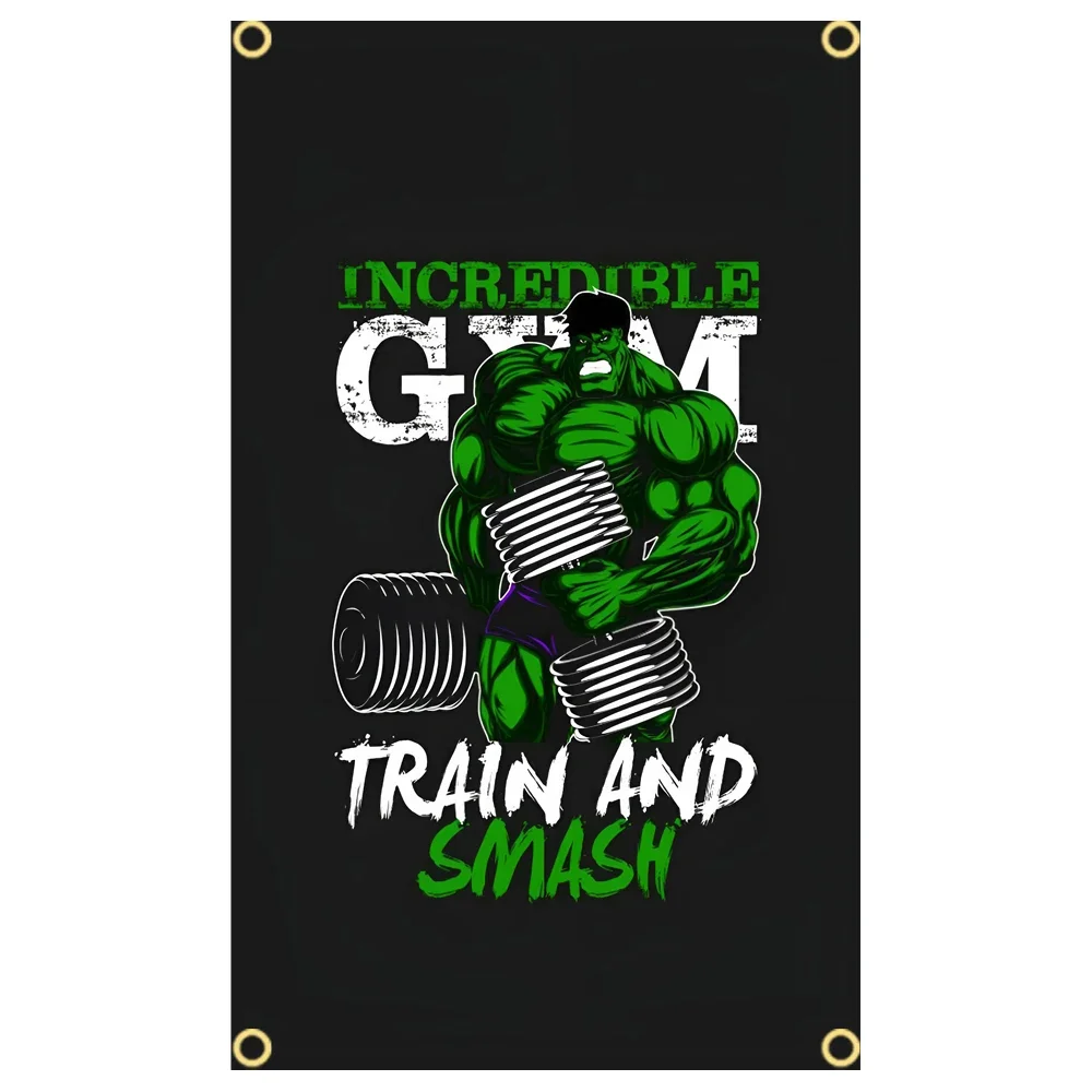 GYM Flag Message Signs Slogan  - Sports Equipment Poster 评论和价格